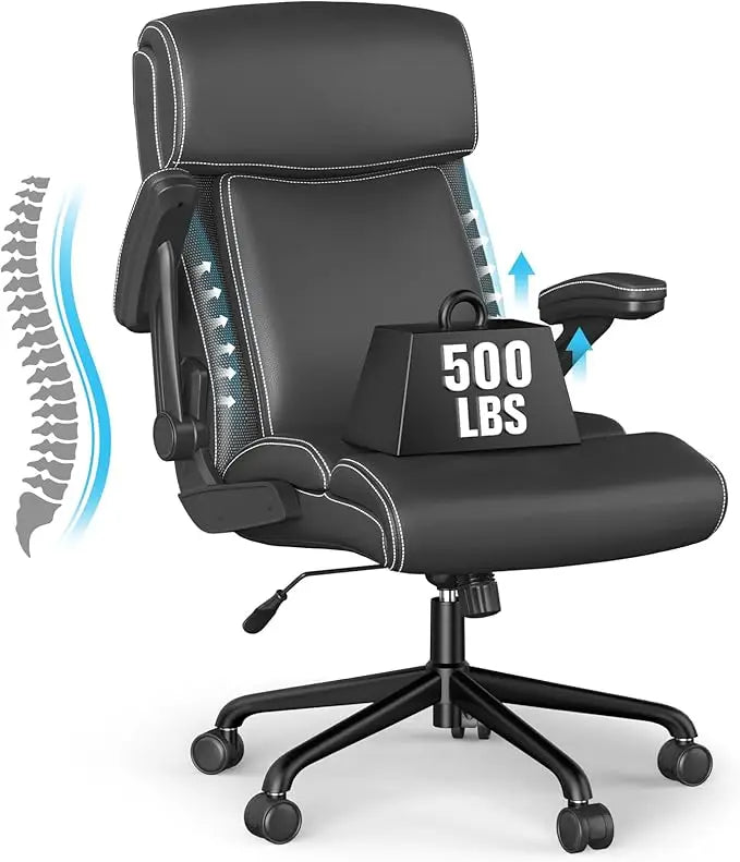 2Pack Executive Office Chair, Big and Tall Office Chair 500lbs for Heavy People Ergonomic High Back Leather Executive Office