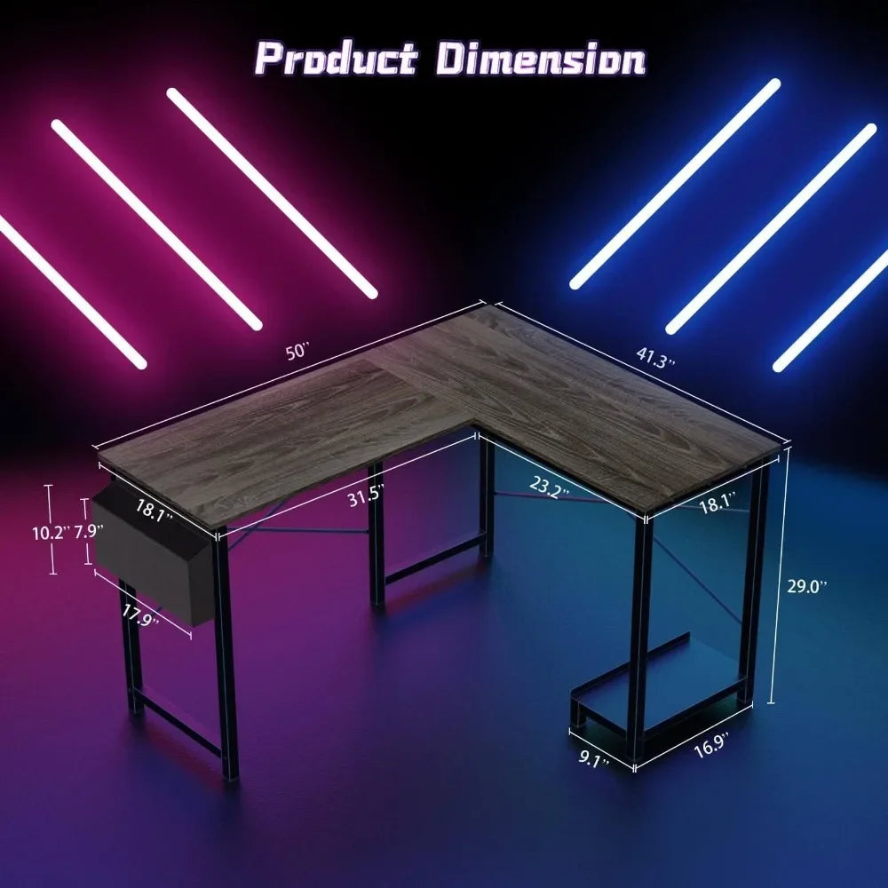 L Shaped Gaming Desk, Perfect for Home or Office Use,Computer Desks
